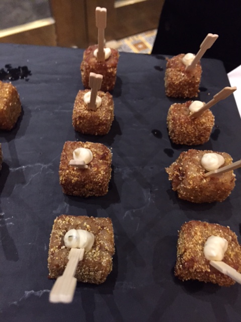 All the spectacular food we dined on in the evening.