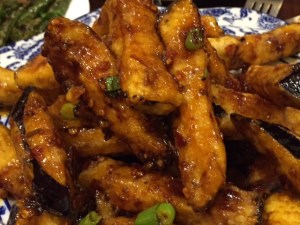 Fish flavoured eggplant