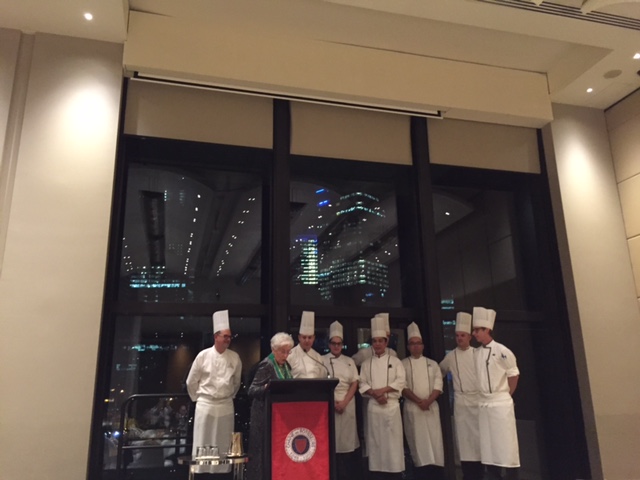 Shirley with the Kitchen brigade.