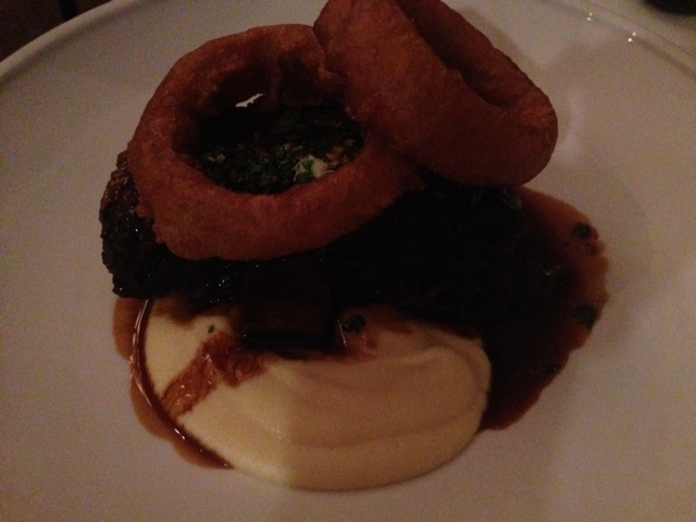 Beef rib with horseradish gremalata