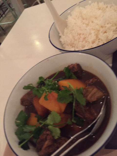 5 Spice beef with pumpkin and Jasmine rice