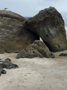 Rock formations at Squeaky beach